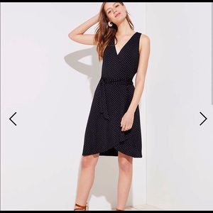 Loft Polka Dot Wrap Dress